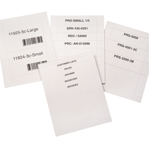 Bin Buddy Label Holders, 48" L x 8" W Mukwa Safety Services