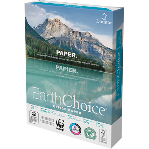 EarthChoice&reg; Office Paper, FSC, 8-1/2" x 11", 20 lbs., White Mukwa Safety Services