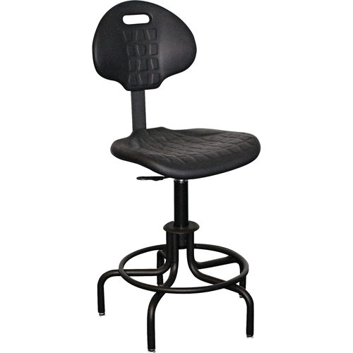 6000 Series Stool with Back, Stationary, Adjustable Height, 250 lbs. Capacity Mukwa Safety Services