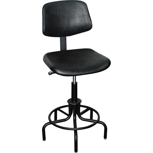 6000 Series Stool with Back, Stationary, Adjustable Height, 250 lbs. Capacity Mukwa Safety Services