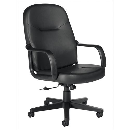 Office Chairs, Leather, Black Mukwa Safety Services