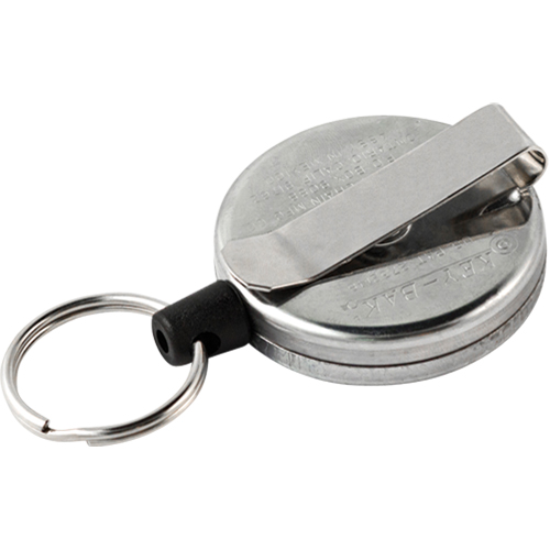 Original Self Retracting Reels #485-HDK, Chrome, 48" Cable, Belt Clip Attachment Mukwa Safety Services