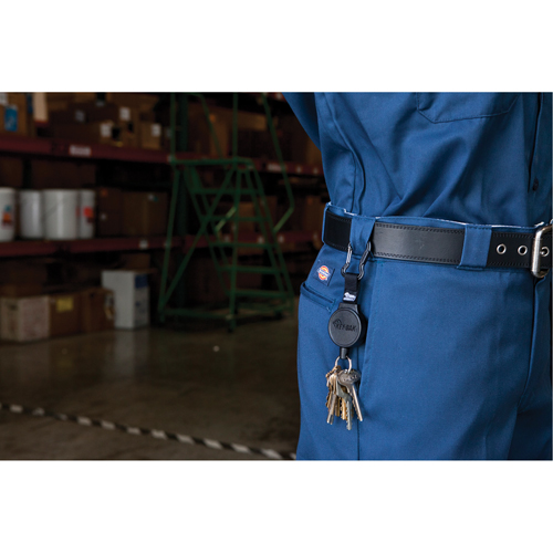 Mid6 Series Mid Size Retractors #6, Polycarbonate, 36" Cable, Belt Clip Attachment Mukwa Safety Services