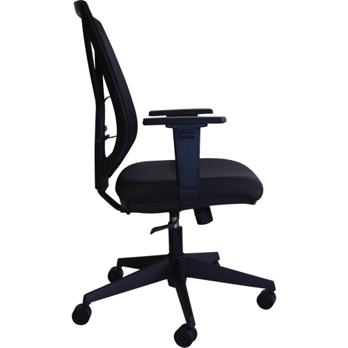 Chaise de bureau Activ A-47 Synchro, Tissu, Noir, Capacit&eacute; 275 lb Mukwa Safety Services