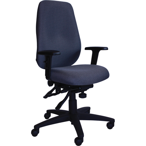 Chaises ergonomiques de s&eacute;rie petite Cierra, Tissu, Gris, Capacit&eacute; 300 lb Mukwa Safety Services