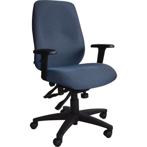 Chaises ergonomiques Cierra , Tissu, Bleu, Capacit&eacute; 250 lb Mukwa Safety Services