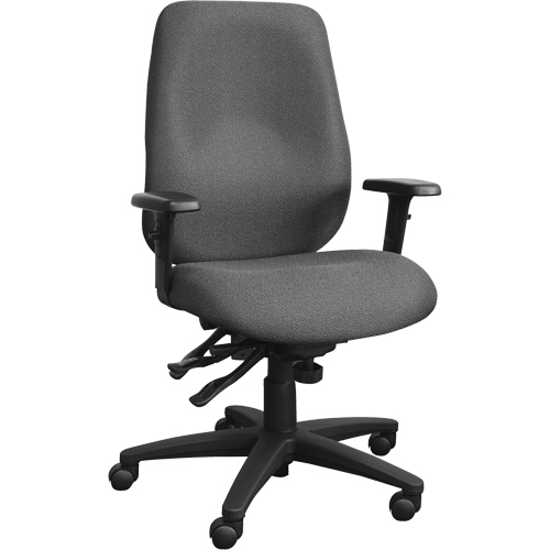 Cierra Ergonomic Chairs, Fabric, Grey, 250 lbs. Capacity Mukwa Safety Services