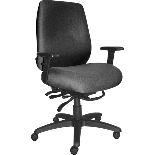 Chaises ergonomiques robustes Cierra , Tissu, Gris, Capacit&eacute; 400 lb Mukwa Safety Services
