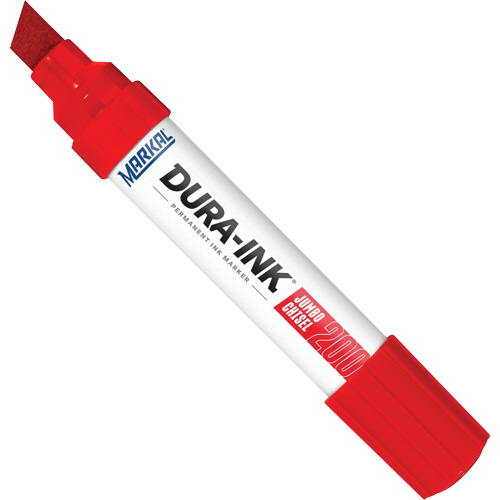 Marqueur no 200 Dura-Ink, Rouge, Pointe Ciseau Mukwa Safety Services