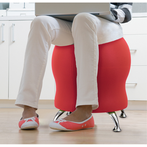 Chaise sph&eacute;rique Zenergy, Tissu, Rouge, Capacit&eacute; 250 lb Mukwa Safety Services
