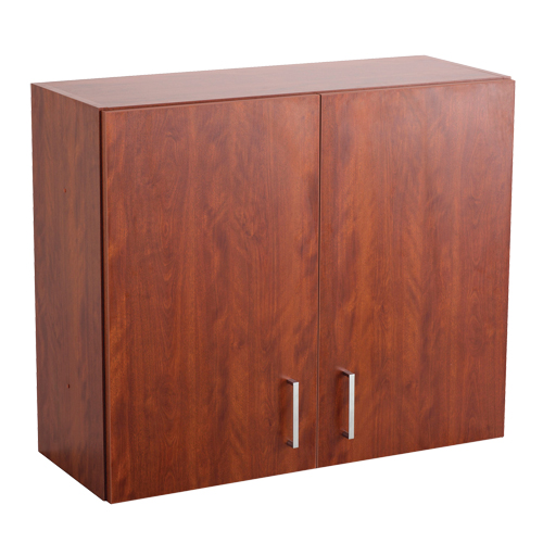 Armoire modulaire murale, 30" h x 36" la x 15" p, 1 tablettes, M&eacute;lamine, Acajou Mukwa Safety Services