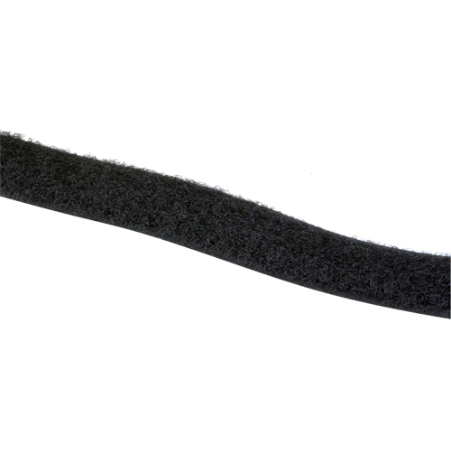 Ruban d'attaches, Boucle, 25 vg x 1", Cousu, Noir Mukwa Safety Services