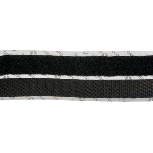Fastener, Hook & Loop, 15' x 3/4", Adhesive, Black Mukwa Safety Services