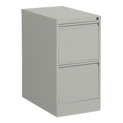 Classeur vertical, Acier, 2 tiroirs, 15-1/7" la x 25" p x 29" h, Gris Mukwa Safety Services
