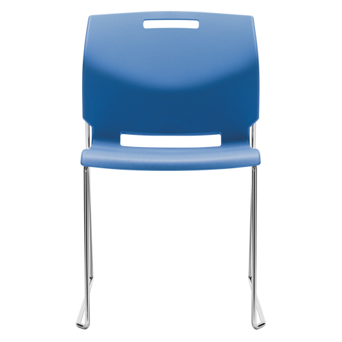 Chaise, Plastique, Hauteur 32-1/2", Capacit&eacute; 300 lb, Bleu Mukwa Safety Services