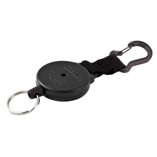 Mousqueton porte-cl&eacute;s r&eacute;tractable Securit, Polycarbonate, C&acirc;ble 28", Fixation Mousqueton Mukwa Safety Services