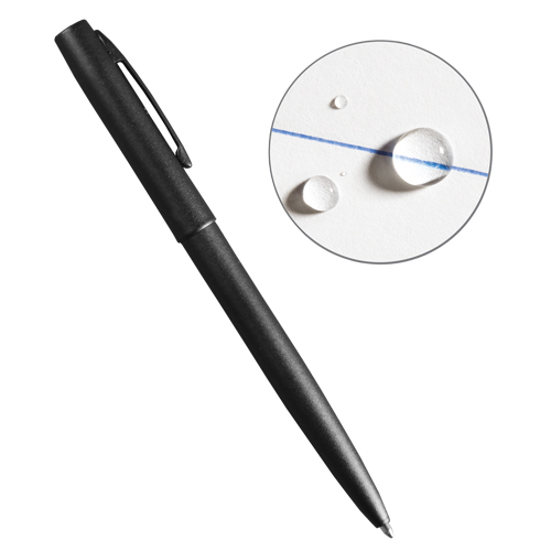 All-Weather Metal Pen, Blue, 0.8 mm, Retractable Mukwa Safety Services