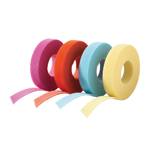 One-Wrap&reg; Cable Management Tape, Hook & Loop, 25 yds x 3/4", Self-Grip, Orange Mukwa Safety Services