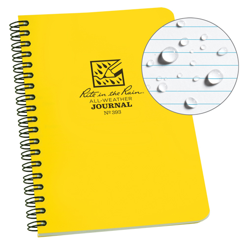 Side-Spiral Notebook, Soft Cover, Yellow, 64 Pages, 4-5/8" W x 7" L Mukwa Safety Services