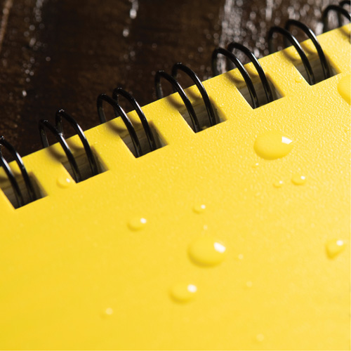 Side-Spiral Notebook, Soft Cover, Yellow, 64 Pages, 4-5/8" W x 7" L Mukwa Safety Services