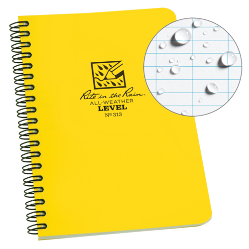 Side-Spiral Notebook, Soft Cover, Yellow, 64 Pages, 4-5/8" W x 7" L Mukwa Safety Services