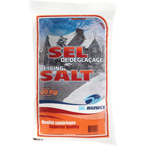 Sel fondant &agrave; glace, 44,1 lb (20 kg), Sac, -10°C (14°F) Mukwa Safety Services
