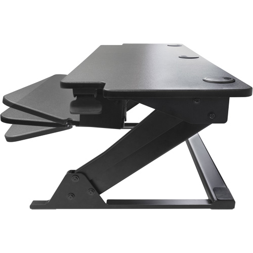 Goya Sit-Stand Workstation, Desktop Unit, 20" H x 42" W x 16" D, Black Mukwa Safety Services