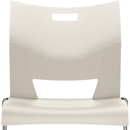 Chaise de formation sans bras Duet, Plastique, Hauteur 33-1/4", Capacit&eacute; 350 lb, Blanc Mukwa Safety Services