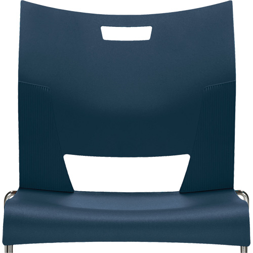 Chaise de formation sans bras Duet, Plastique, Hauteur 33-1/4", Capacit&eacute; 350 lb, Bleu Mukwa Safety Services