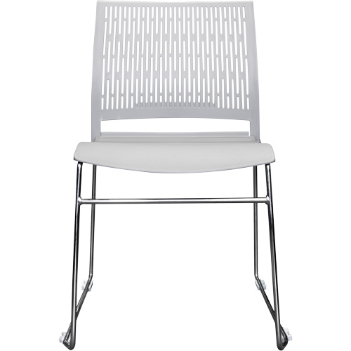 Activ Series Stacking Chairs, Polypropylene, 32-3/8" High, 275 lbs. Capacity, Grey Mukwa Safety Services