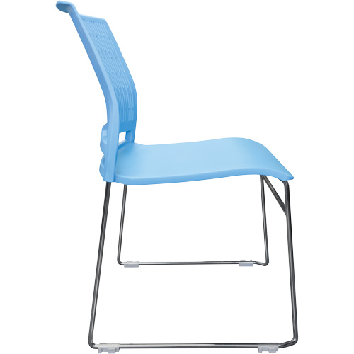 Activ Series Stacking Chairs, Polypropylene, 32-3/8" High, 275 lbs. Capacity, Blue Mukwa Safety Services