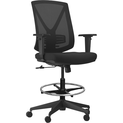 Activ Series Synchro-Tilt Adjustable Chair, Fabric/Mesh, Black, 275 lbs. Capacity Mukwa Safety Services