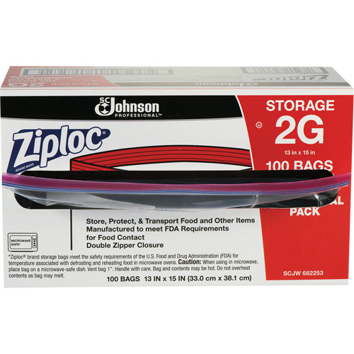 Ziploc&reg; Double Zip Food Storage Bags Mukwa Safety Services