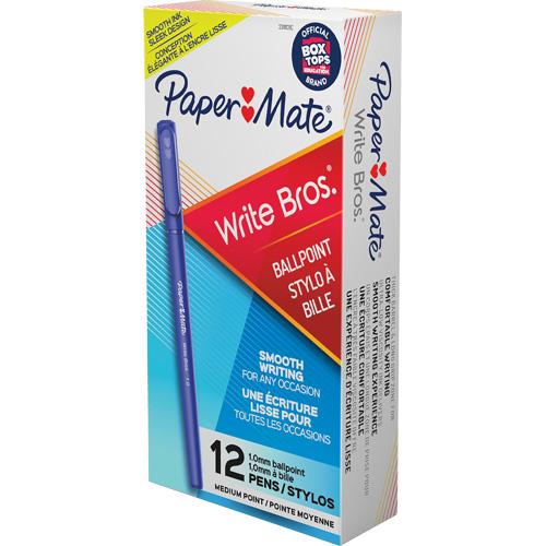 Paper Mater&reg; Write Bros&reg; Ball Point Pen, Blue, 1 mm Mukwa Safety Services