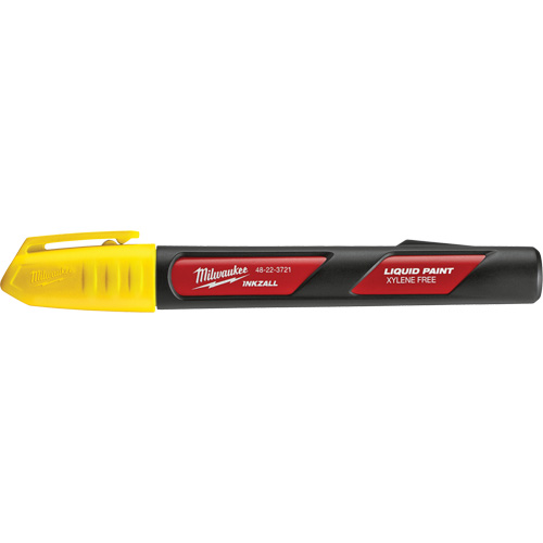Inkzall Paint Marker, Liquid, Yellow Mukwa Safety Services