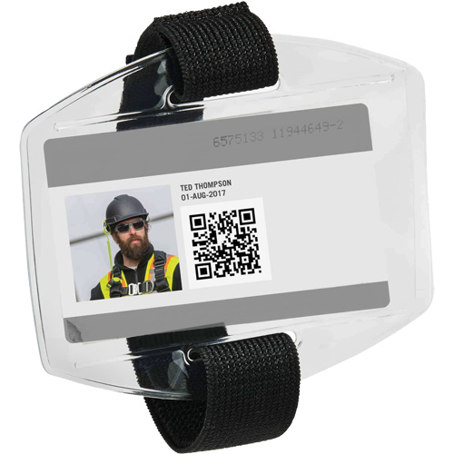 Squids&reg; 3386 Vinyl Armband ID Badge Holder Mukwa Safety Services