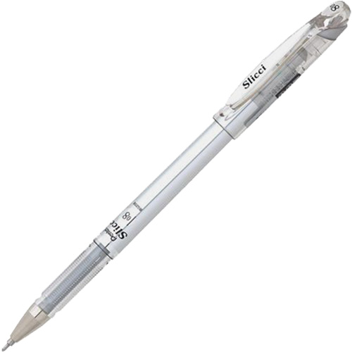 Slicci Metallic Gel Pen, Silver, 0.8 mm Mukwa Safety Services