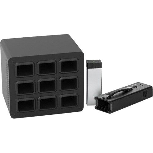Base de poste de recharge KwikBoost EdgePower pour 9 batteries Mukwa Safety Services