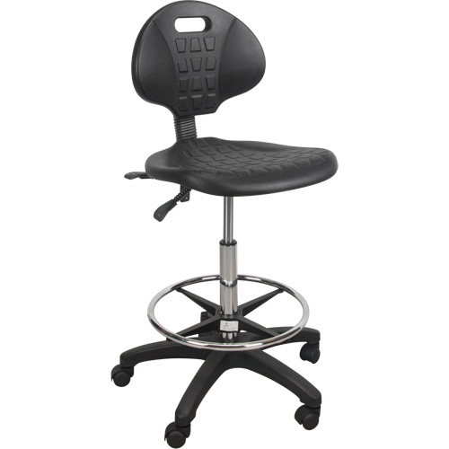 Tabouret robuste et ergonomique, Mobile, Ajustable Hauteur, Capacit&eacute; 250 lb Mukwa Safety Services