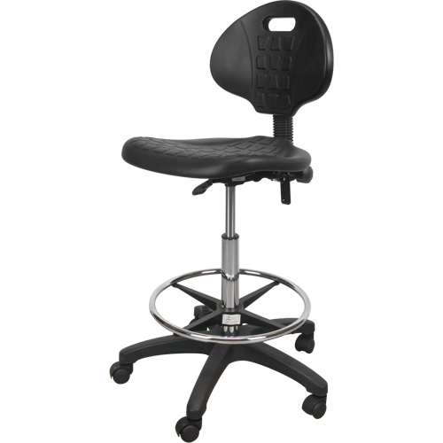 Tabouret robuste et ergonomique, Mobile, Ajustable Hauteur, Capacit&eacute; 250 lb Mukwa Safety Services