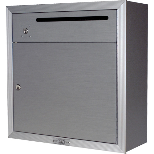 Boîte de collecte, Fixation En surface, 12-3/4" x 16-3/8", 2 portes, Aluminium Mukwa Safety Services