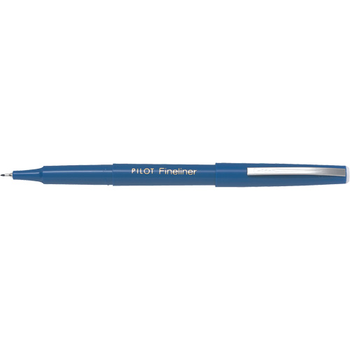 Stylo Fineliner, Bleu, Pointe Fin Mukwa Safety Services