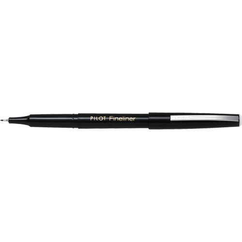 Stylo Fineliner, Noir, Pointe Fin Mukwa Safety Services