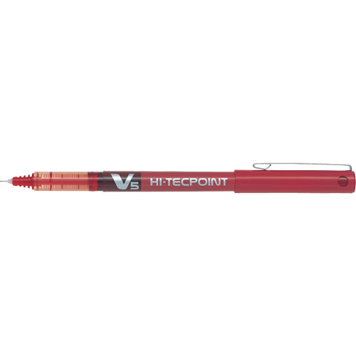 Hi-Tecpoint Pen, Red, 0.5 mm Mukwa Safety Services