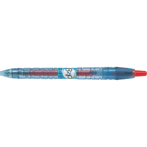Stylo &agrave; bille roulante B2P, Rouge, 0,7 mm Mukwa Safety Services