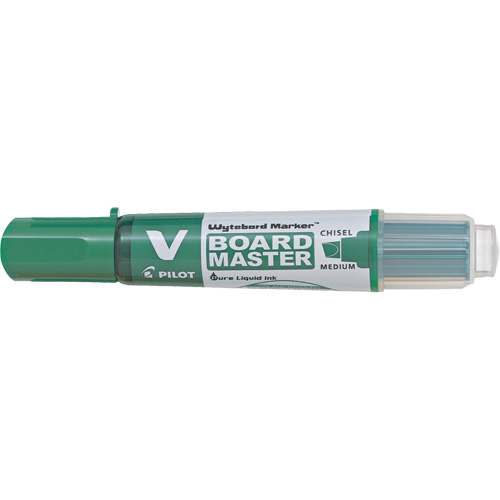Vboard Master White Board Marker, Green, Chisel Tip Mukwa Safety Services
