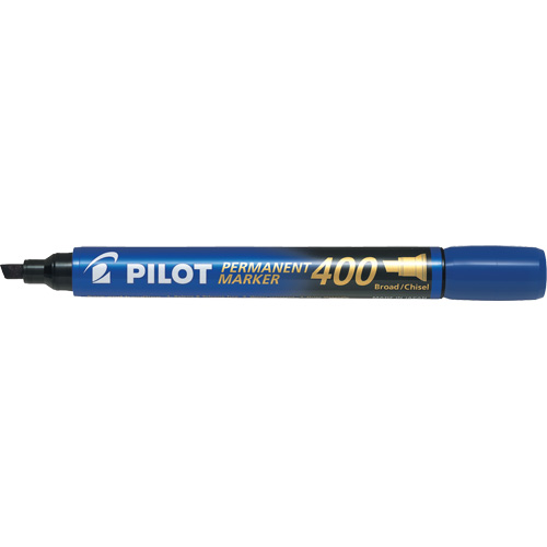 Marqueur permanent 400, Bleu, Pointe Ciseau Mukwa Safety Services
