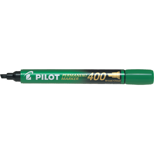 Marqueur permanent 400, Vert, Pointe Ciseau Mukwa Safety Services