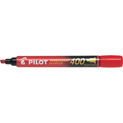 Marqueur permanent 400, Rouge, Pointe Ciseau Mukwa Safety Services