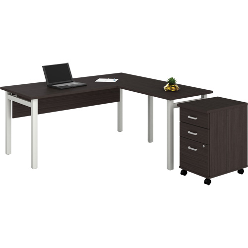 Bureau en "L" avec caisson Newland Mukwa Safety Services